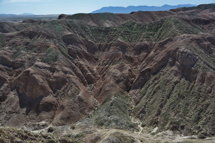 badlands-type terrain of the state park